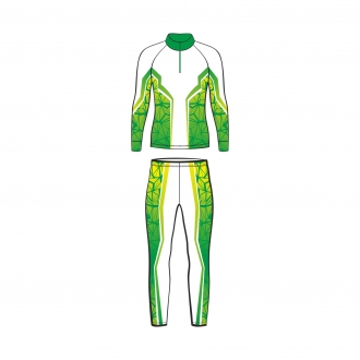 Лыжный комбинезон простой 403/401 расцветка 3 зеленый